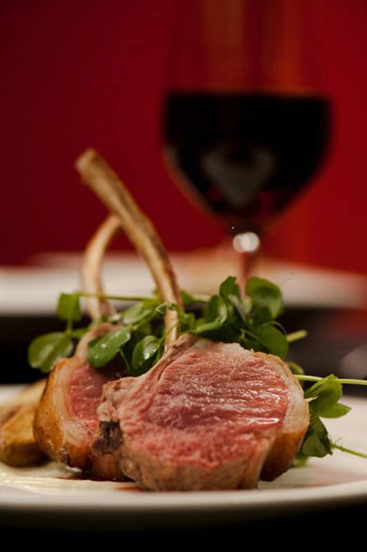 Lamb rib chop with wine Lamb rib chop with wine