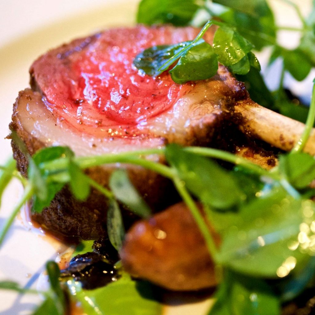 Lamb Rib Chop Plated Lamb Rib Chop Plated