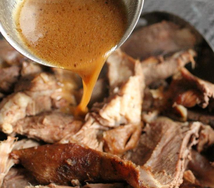 Goat Shoulder Roast and Gravy