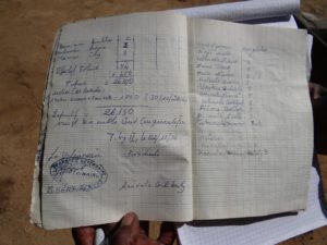 Breeding records stamped by the veterinarian Breeding records stamped by the veterinarian