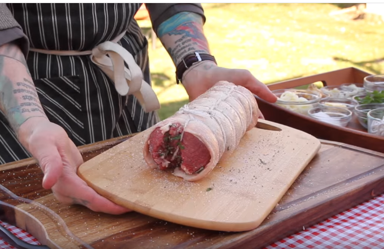 Lamb Loin Roast Wrapped