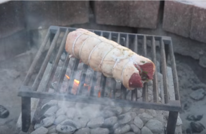 Lamb Loin on Grill