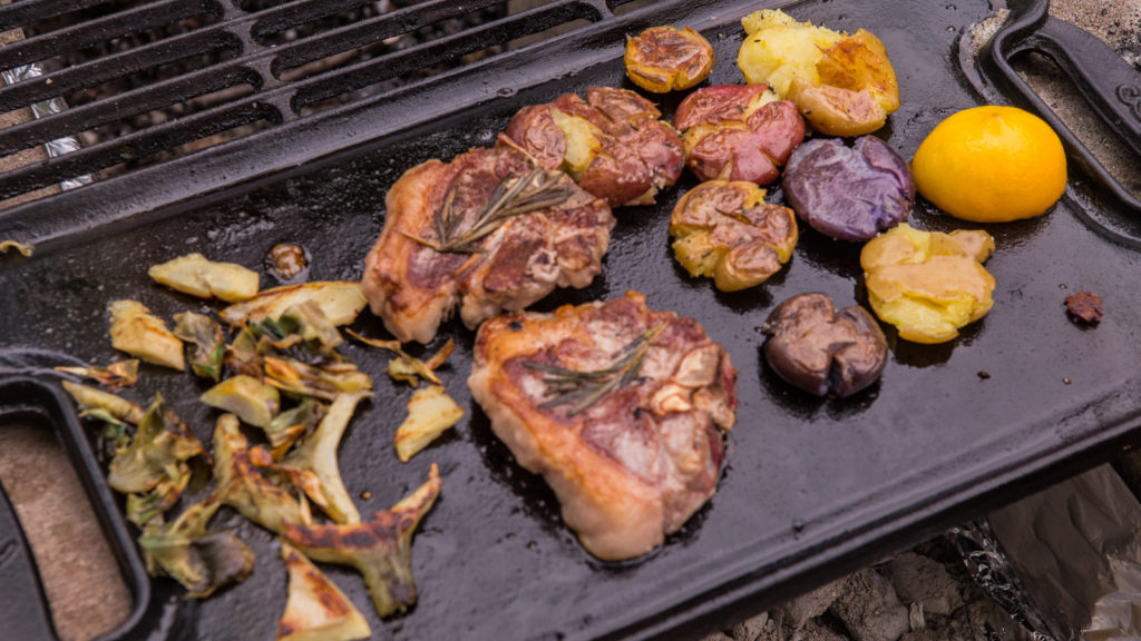 Lamb Loin Chops on Grill