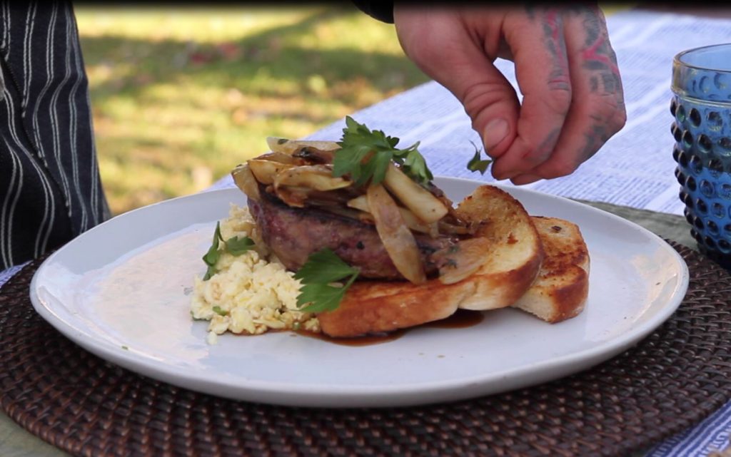 Lamb Liver and Onions Plated