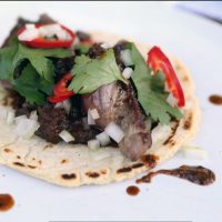 Lamb Meat Taco Mole