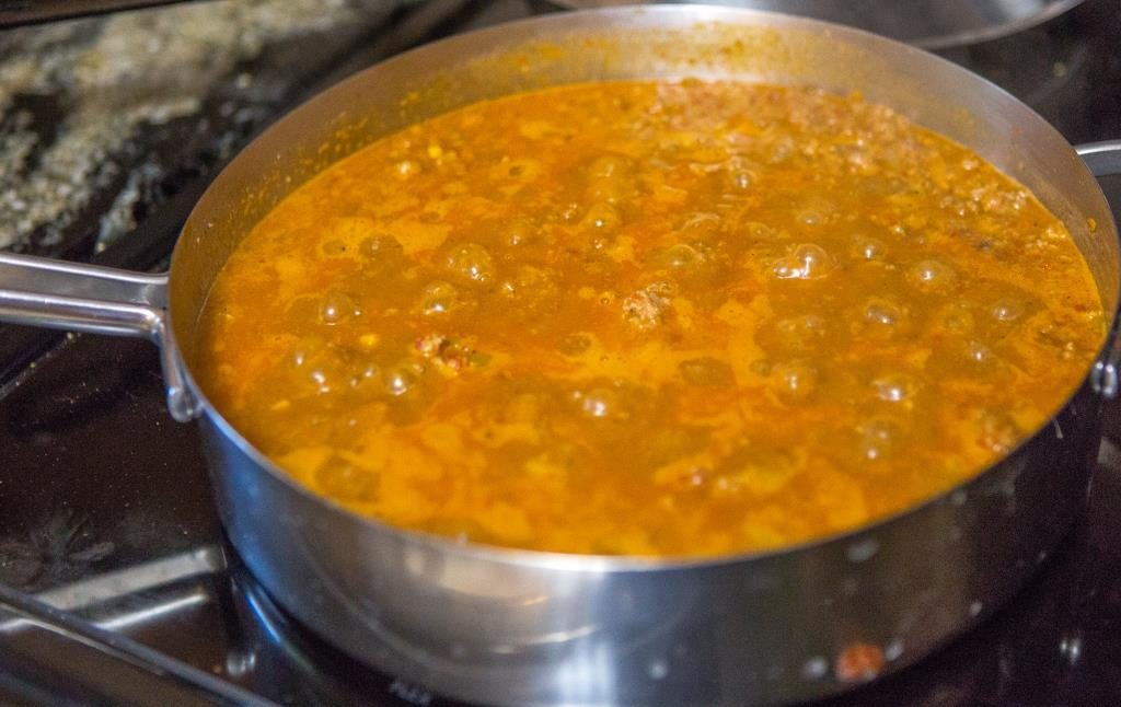Goat Taco Base Simmering