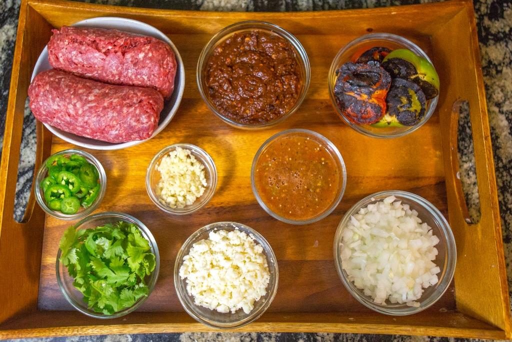 Taco Ingredient Display