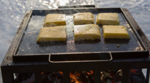 Polenta on grill