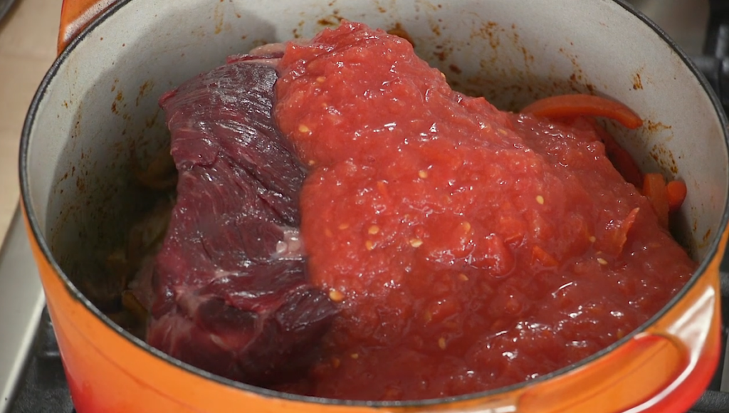 Neck with ingredients added