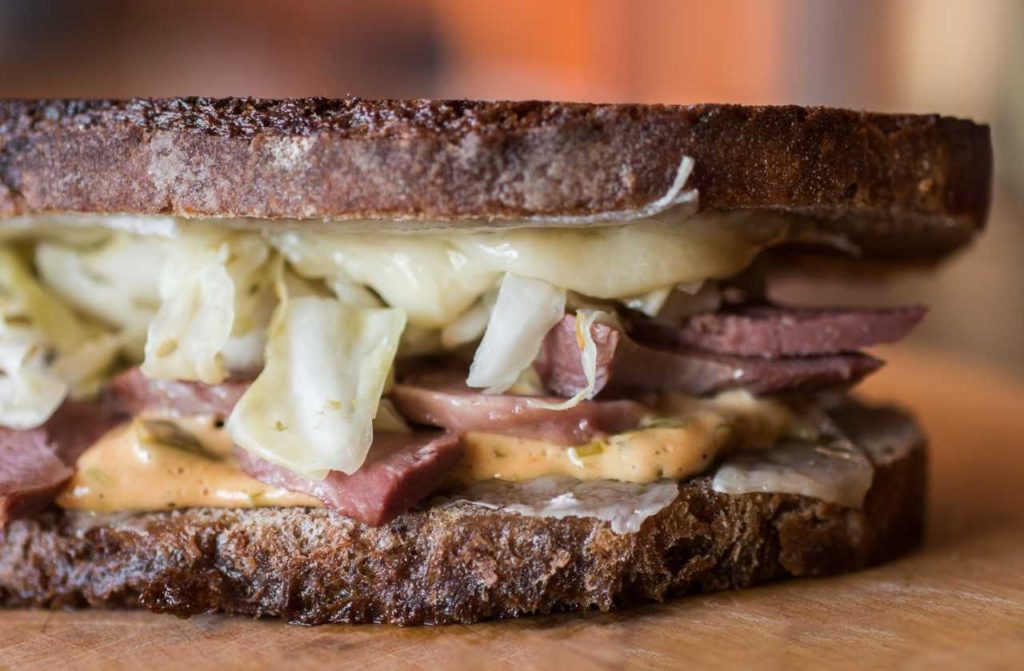 Reuben Sandwich with Corned Heart