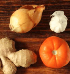 Okra Moringa Stew Ingredients