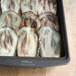 Grass fed lamb or goat moussaka