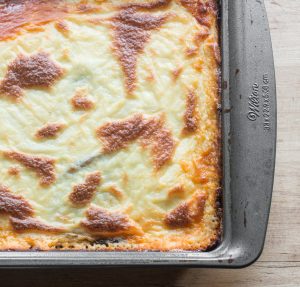 Grass fed lamb or goat moussaka