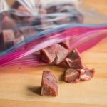 Grass fed goat liver dog treat frozen bites