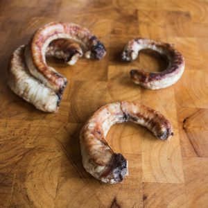Goat trachea stuffed with liver dog treat recipe