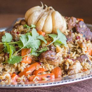 Grass fed lamb or goat plov recipe