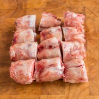 Lamb or goat foot trotter cut
