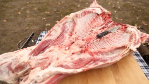Grass fed goat al asador