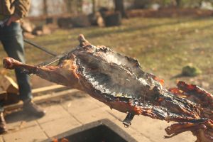 Grass fed goat al asador
