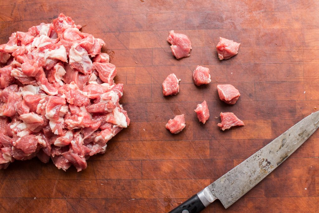 Lamb or goat kawarma 