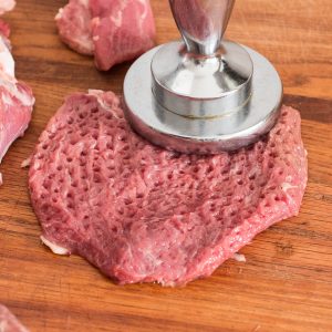 Pounding lamb scallopini