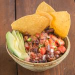 Grass fed goat or lamb belly taco bowls