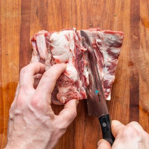 How to debone, stuff, and cook a lamb saratoga rib roast or saratoga roll