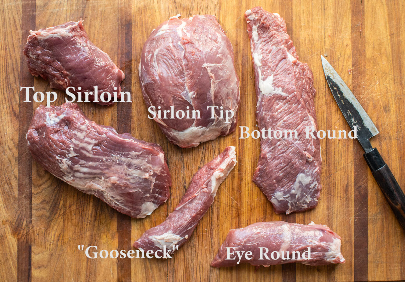 Various Roasts from a leg of lamb