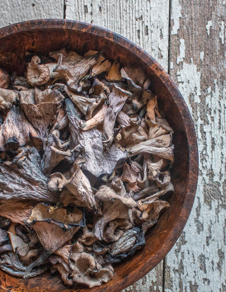 fresh black trumpet mushrooms