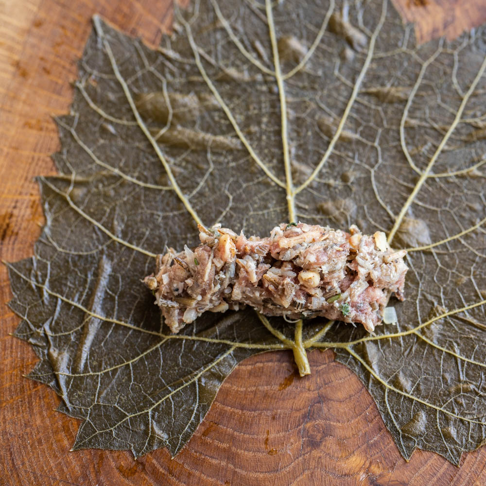 Lamb and wild rice dolmas recipe