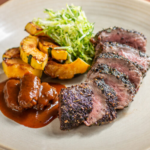 Black PepperRosemary Crusted Lamb or Goat Loin Shepherd Song Farm