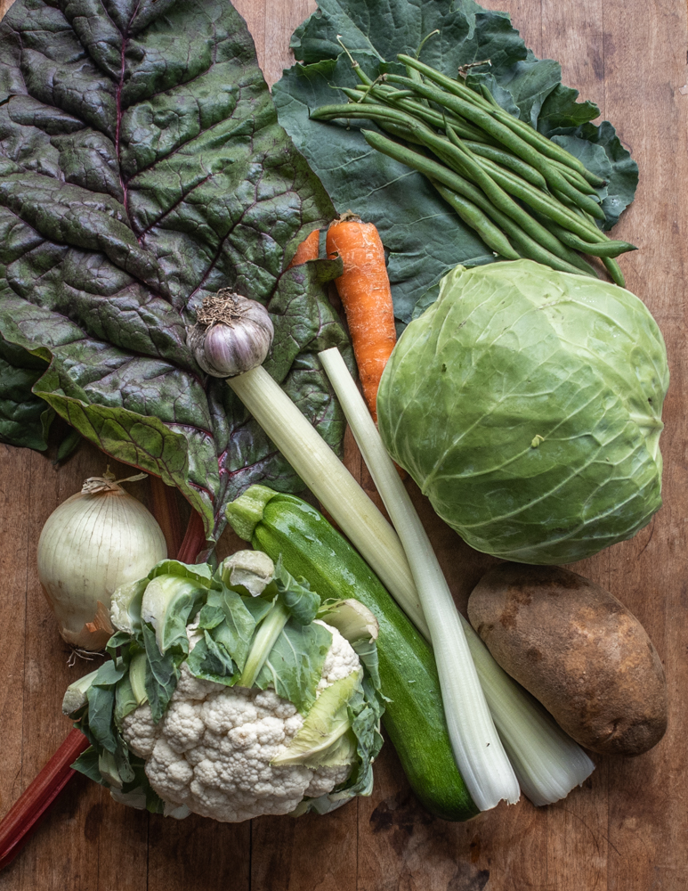 Vegetables for soup 