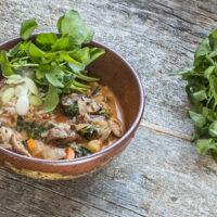 Thai Goat Curry with Watercress