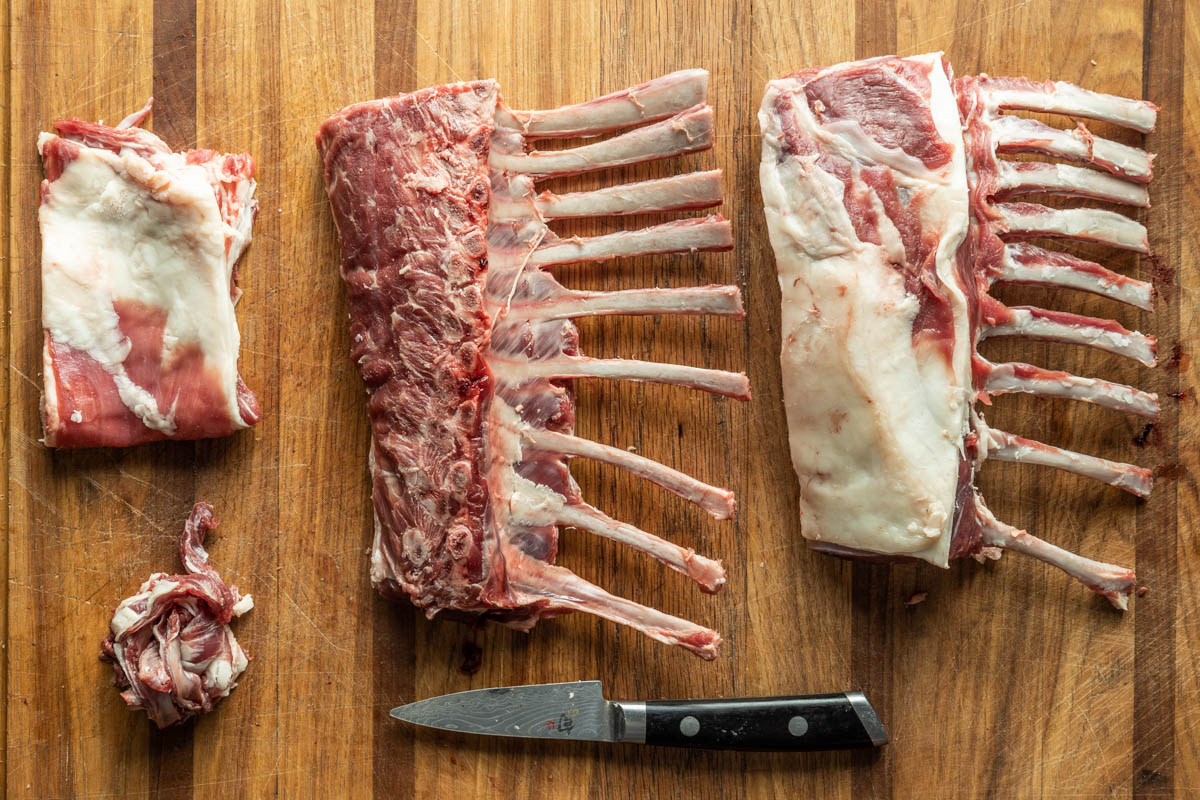 How to French a rack of lamb or goat (3)-2