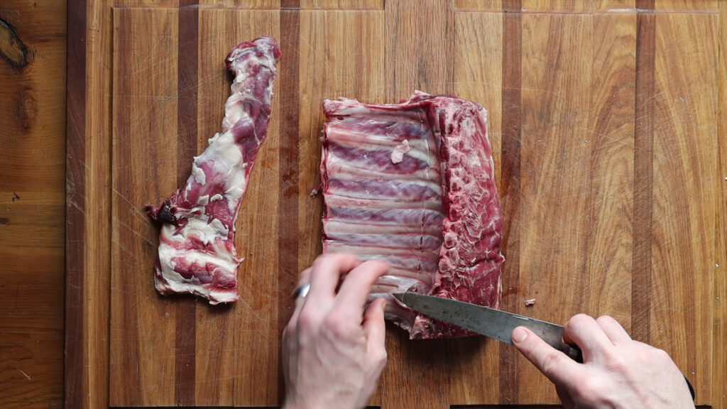 How to French a rack of lamb or goat