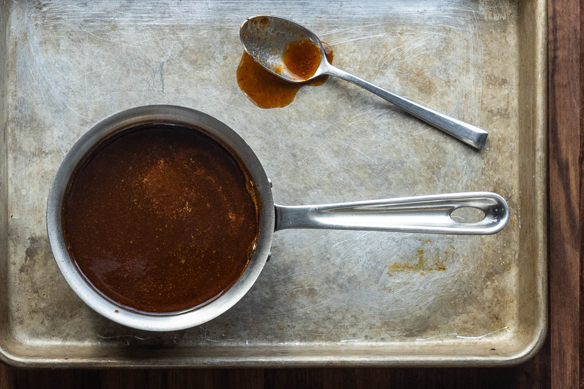Lamb head demi glace