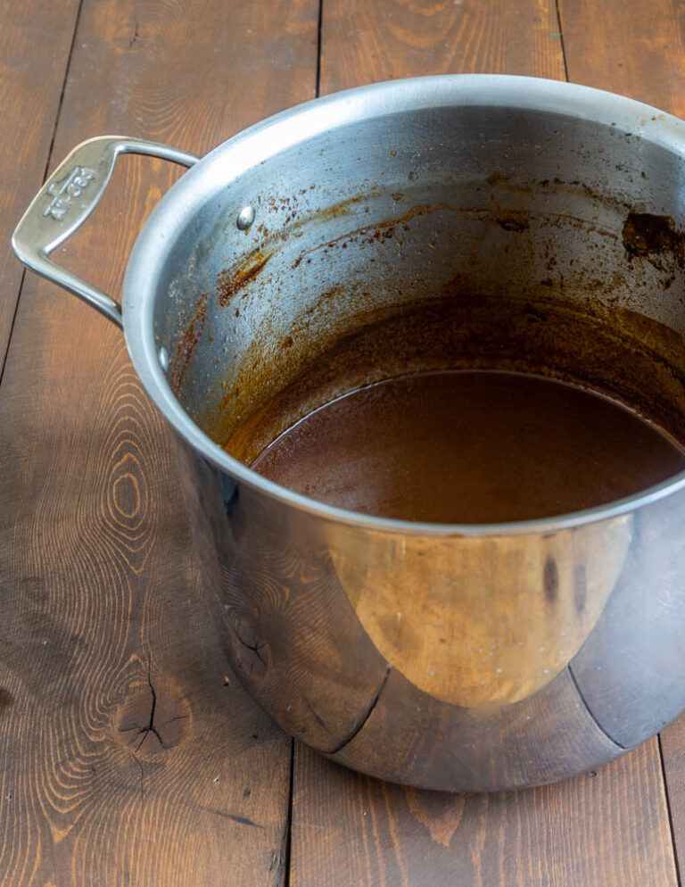 Homemade Lamb DemiGlace (Using a Head)