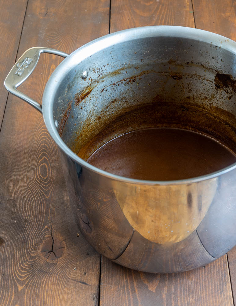 Lamb head demi glace